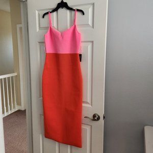 V-Wire Sleeveless Midi Sweater Dress EXPRESS